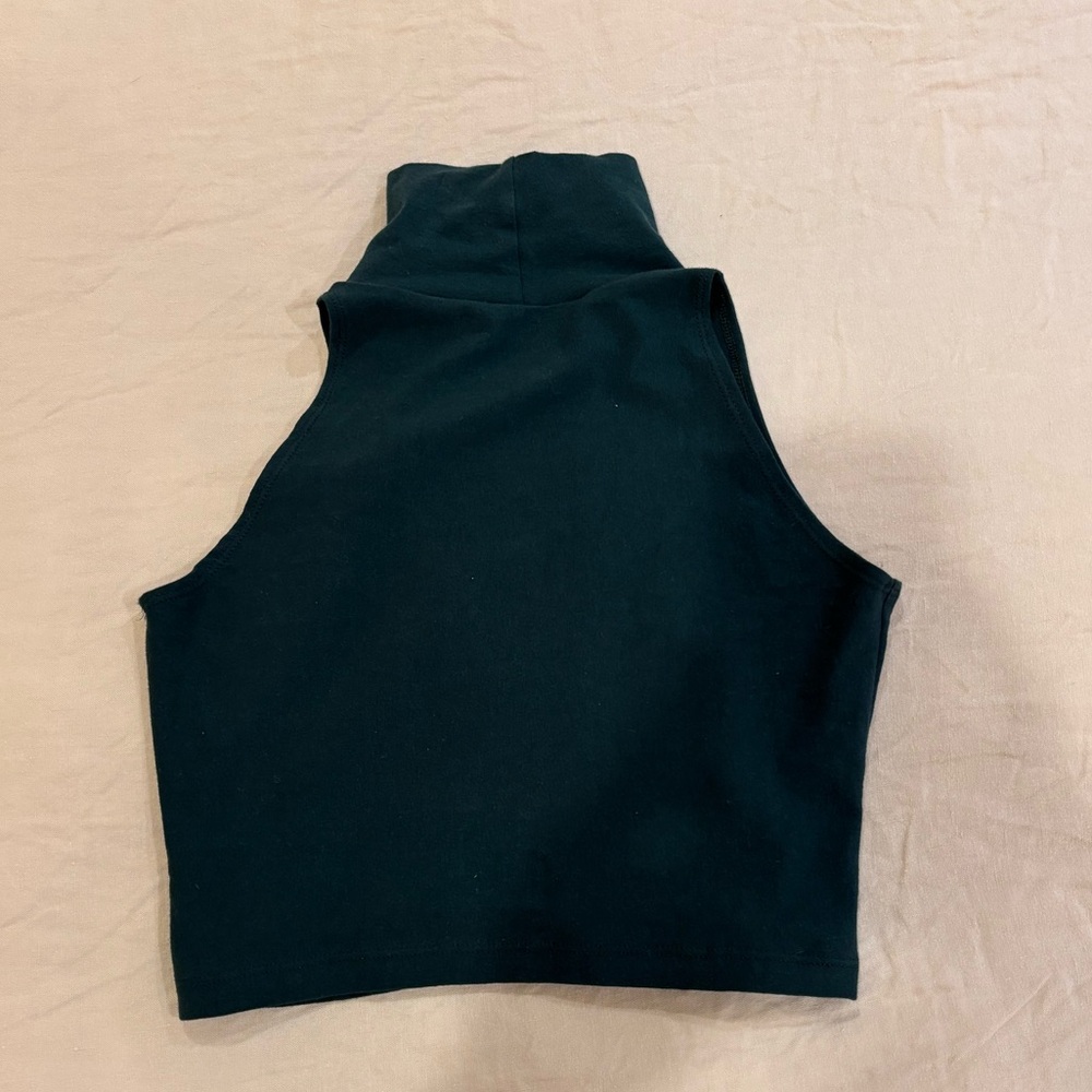 American Apparel mock neck crop top